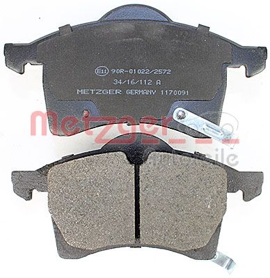 METZGER 1170091 Bremsbelagsatz, Scheibenbremse
